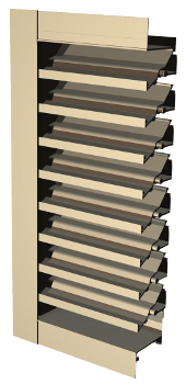 4" Deep Blast Resistant Louver