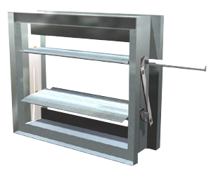 Formed Steel Frame & Airfoil Blade Damper, Class I thru III