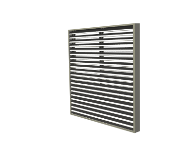 EL-1-FR PTAC Grille With Box Frame