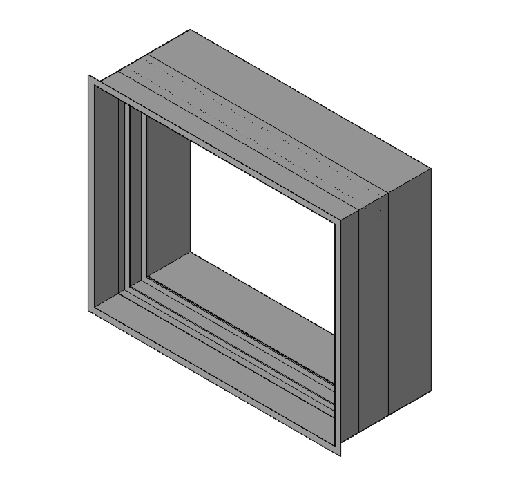 Curtain Fire Damper - 1-1/2 & 3 Hour - Vertical Static - Sleeved - Behind Grille