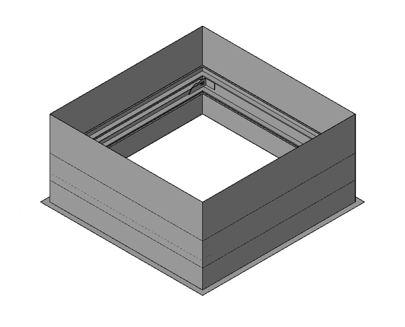 Curtain Fire Damper - 1-1/2 & 3 Hour - Horizontal Dynamic - Sleeved - Behind Grille