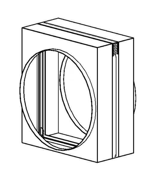 Curtain Fire Damper - 1-1/2 & 3 Hour - Dynamic or Static - Integral Sleeve - Round, Oval, Rectangular & Low Profile Transitions Optional