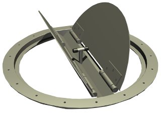 Industrial Round Damper up to 10"w.g.