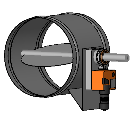 Modulating Motorized Damper for Low Pressure Systems